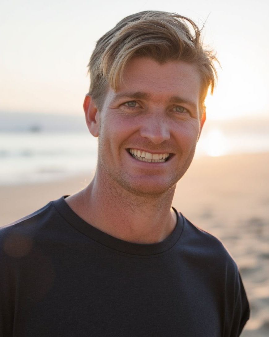 Bryan Edwards, who runs Double Brand, photographed on the North Coast